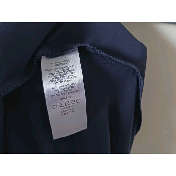 Ann Taylor Petite Womens Navy Blue Ruffle Sleeveless Tank Top Size SP - Picture 5 of 6